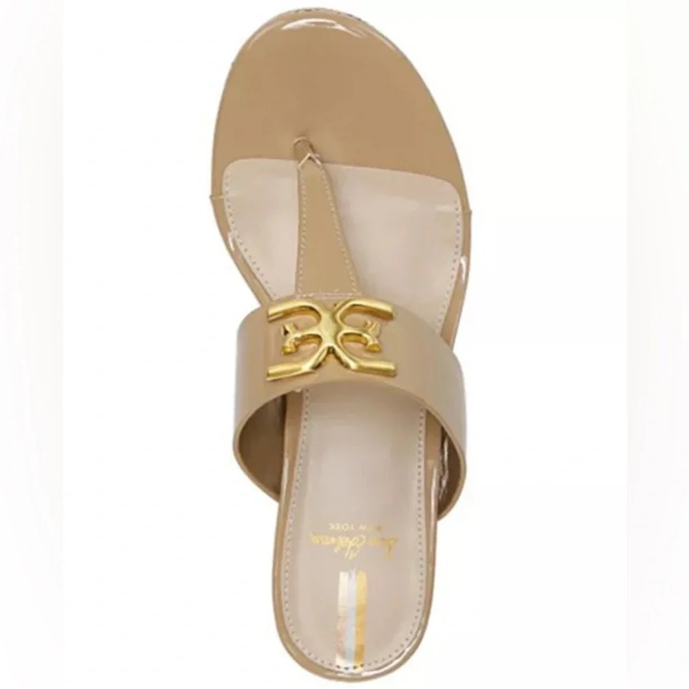 NEW! Sam Edelman Yardlie Emblem Platform Wedge Sandals - Size 10